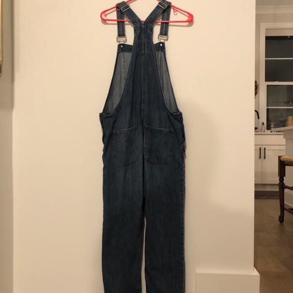 GAP Relaxed Denim Overalls Womens Medium - Picture 3 of 7